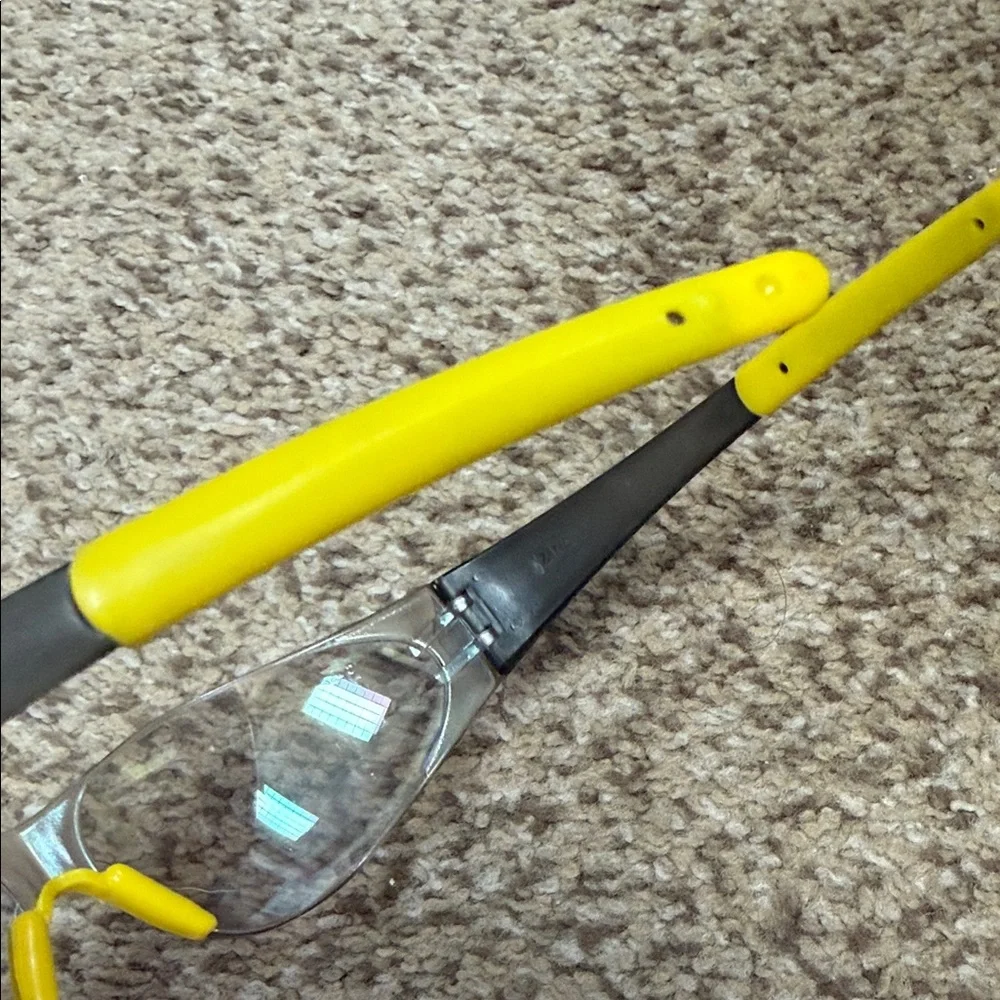 Yellow and Black Safety Glasses